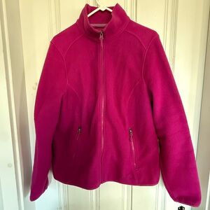 L.L. Bean Women's Vibrant Pink fleece Jacket
